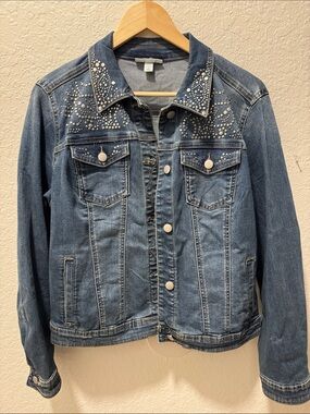 Westport Blue Denim Jacket with Stud Embellishments